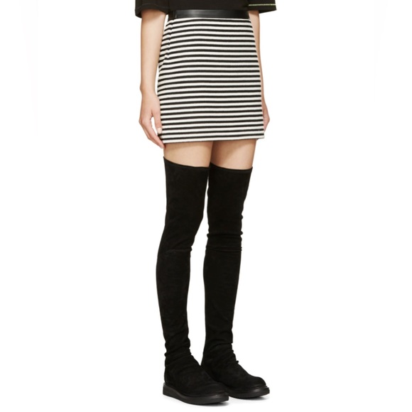 T by Alexander Wang • Twisted Stripe Mini Shirt • SZ 4 • Retail $350 - Picture 5 of 16